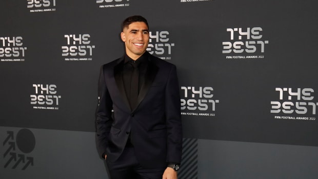 Achraf Hakimi en los premios The Best